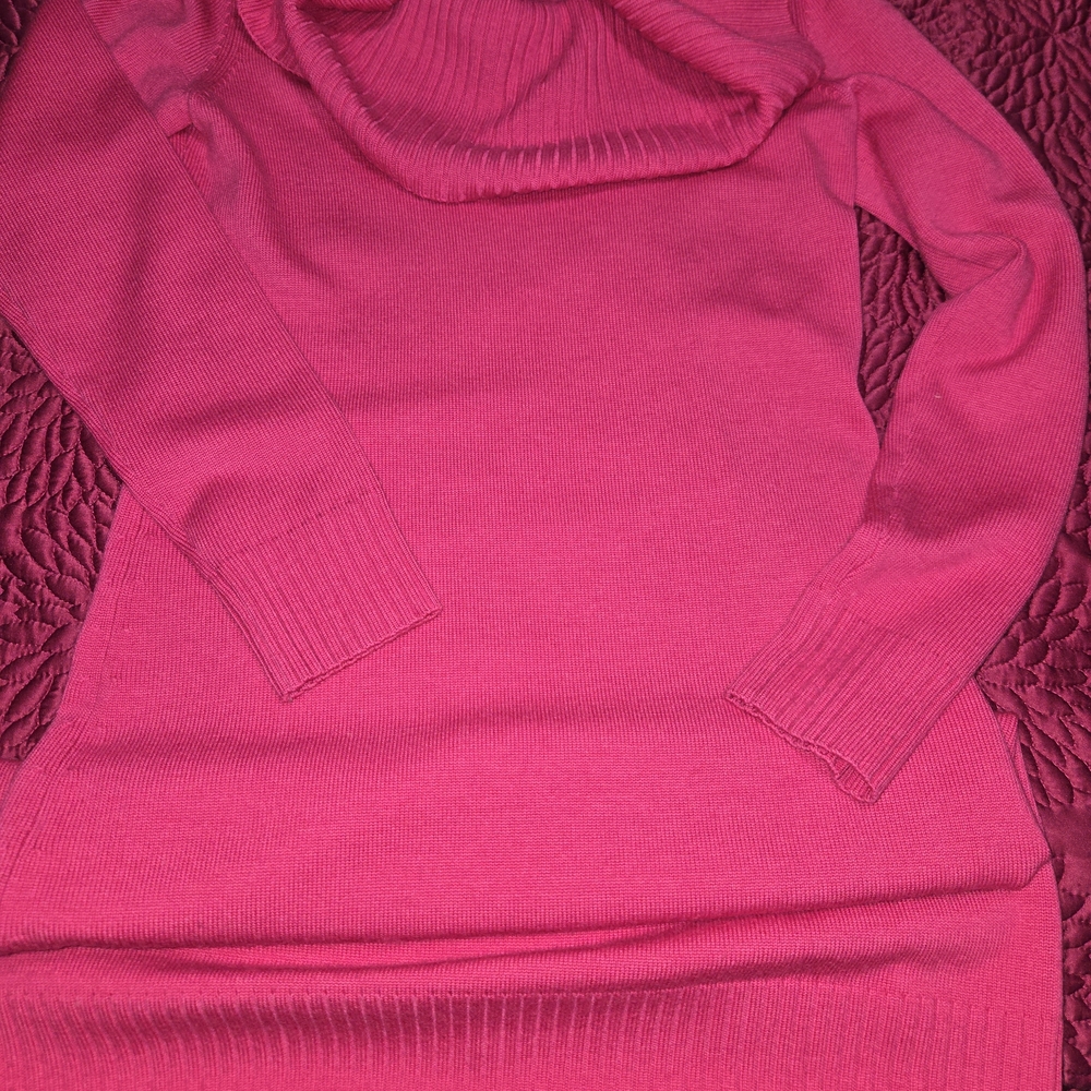 Michael Kors Fuchsia Small Cowl Neck Sweater